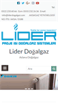 Mobile Screenshot of liderdogalgaz.com